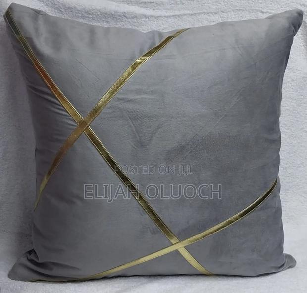 Gold Strip Cushion Covers 
Sizes 45 by 45 Cm - thumbnail 6