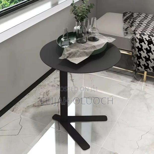 Modern Iron Frame Accent Side Table- - thumbnail 2