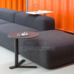 Modern Iron Frame Accent Side Table-