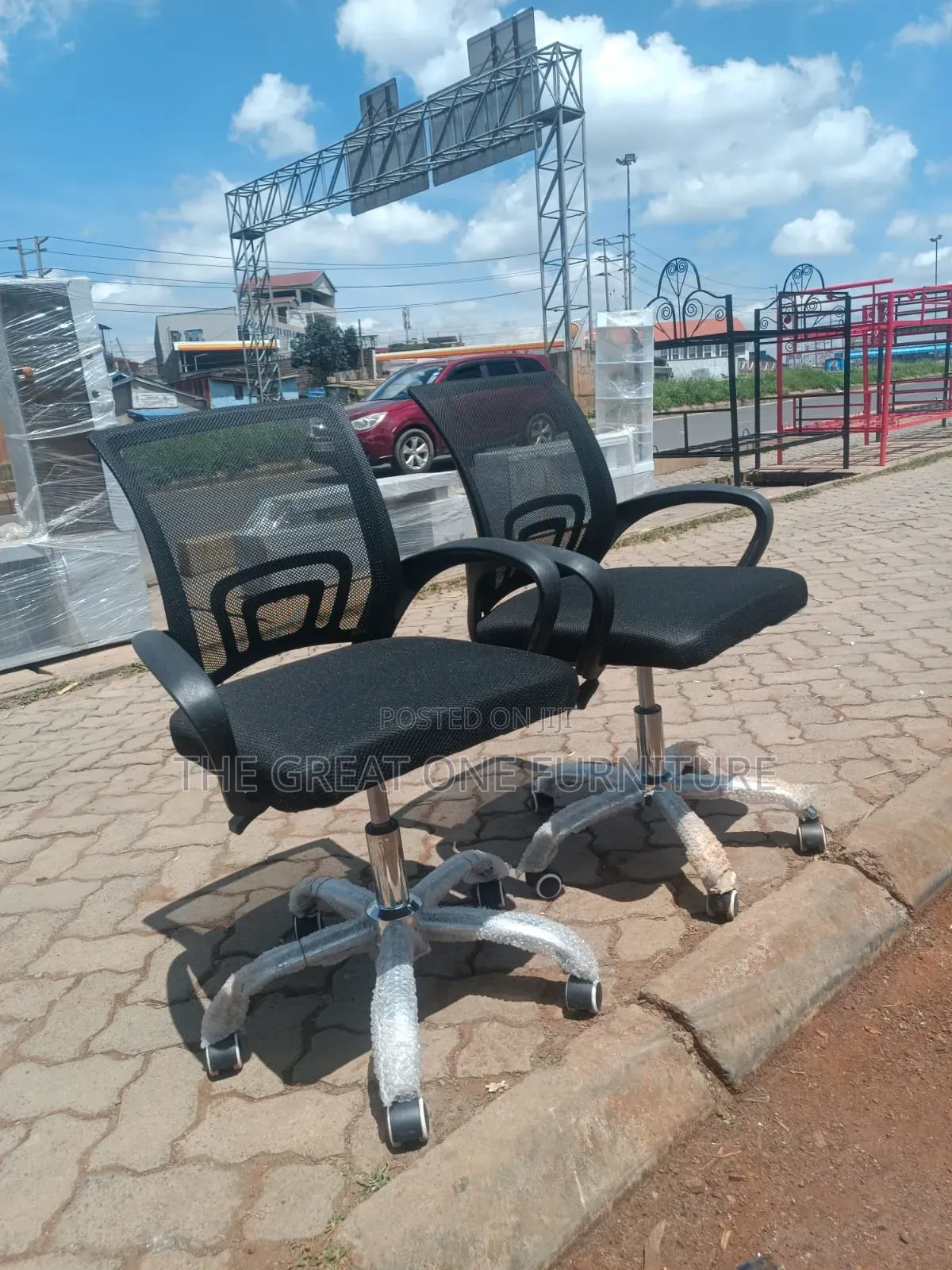 Vintage Black Mesh Office Chair Fw3kj