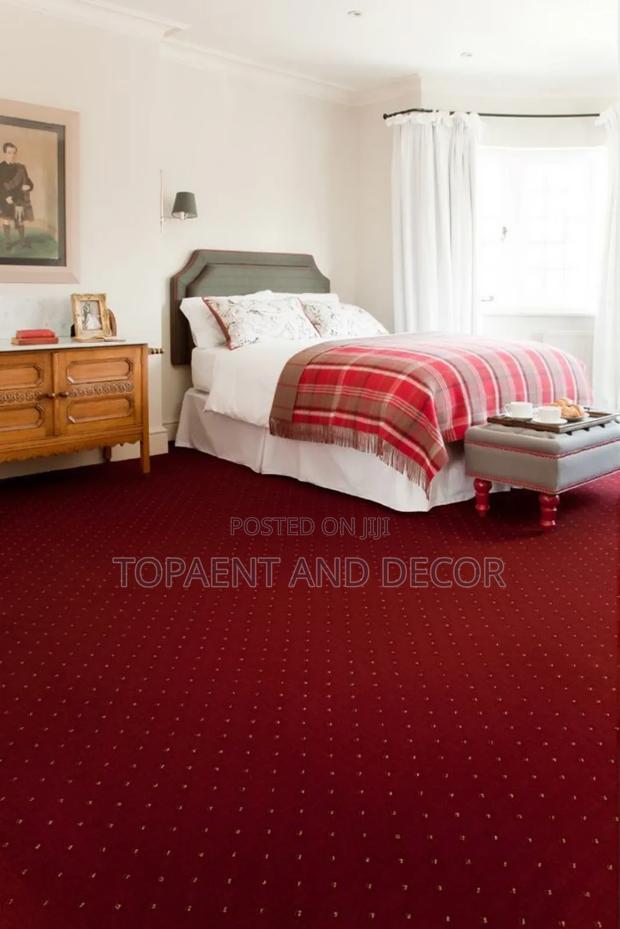 Red Master Bedroom Easy Fit and Install Wall to Wall Carpet - main view