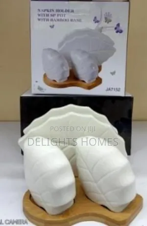 Napkin Holder With Salt Shake-Pa