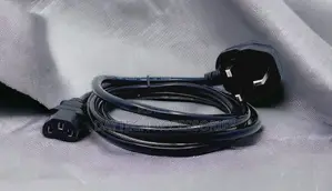 3 Pin Uk Power Cord Cable With Fuse for Pc, Printer, Laptop