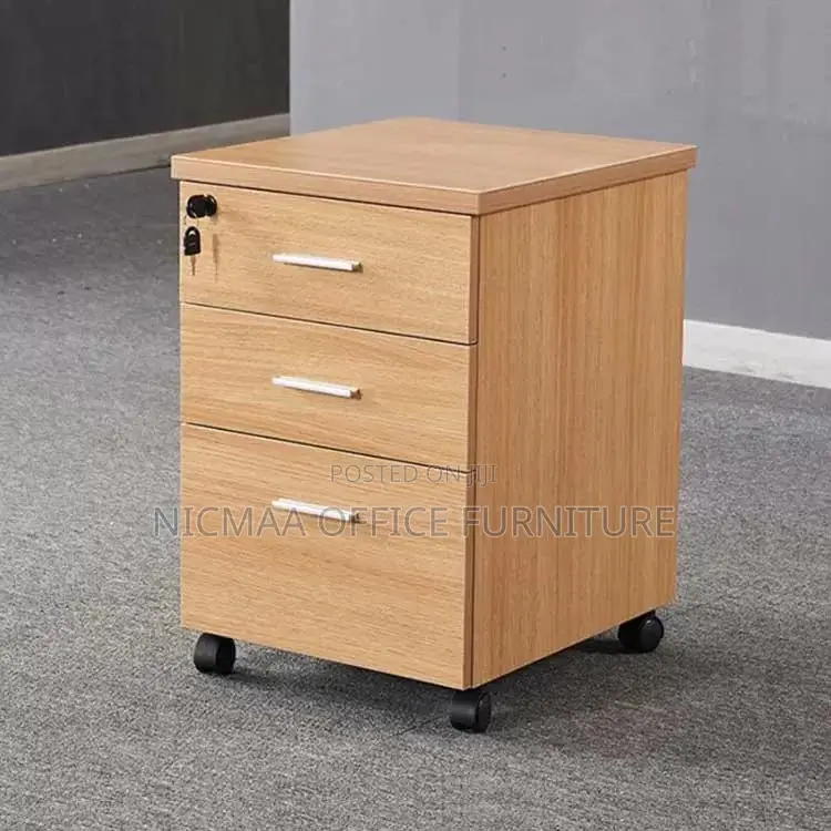3-Drawer Movable Pedestal