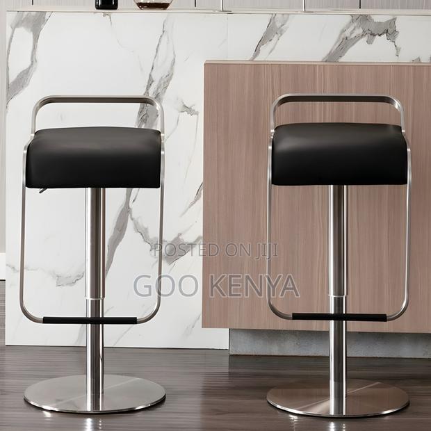 Home Chairs ; Office Swivel Leather Stool - thumbnail 3