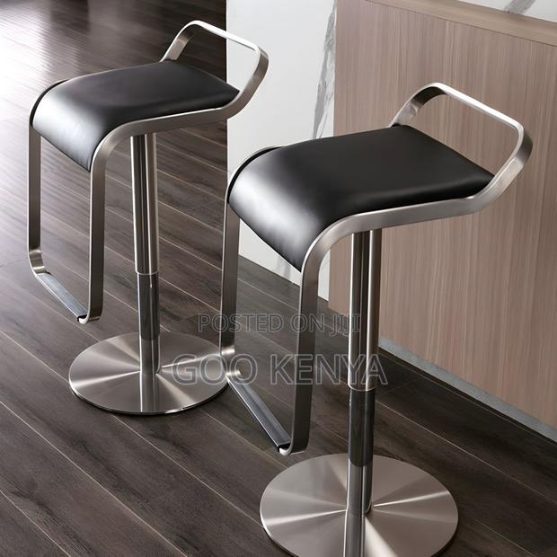 Home Chairs ; Office Swivel Leather Stool - thumbnail 5