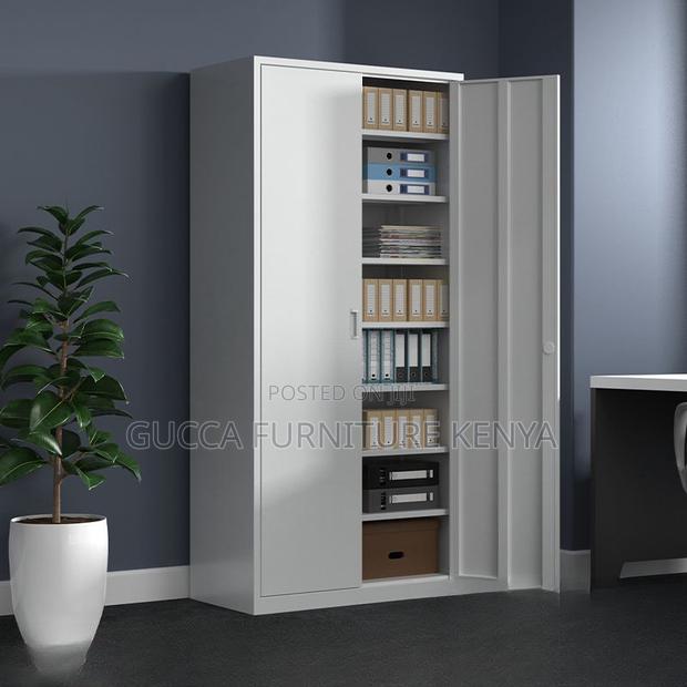 Cabinets:Steel 2-Compartment Storage Unit for Office Use - thumbnail 3