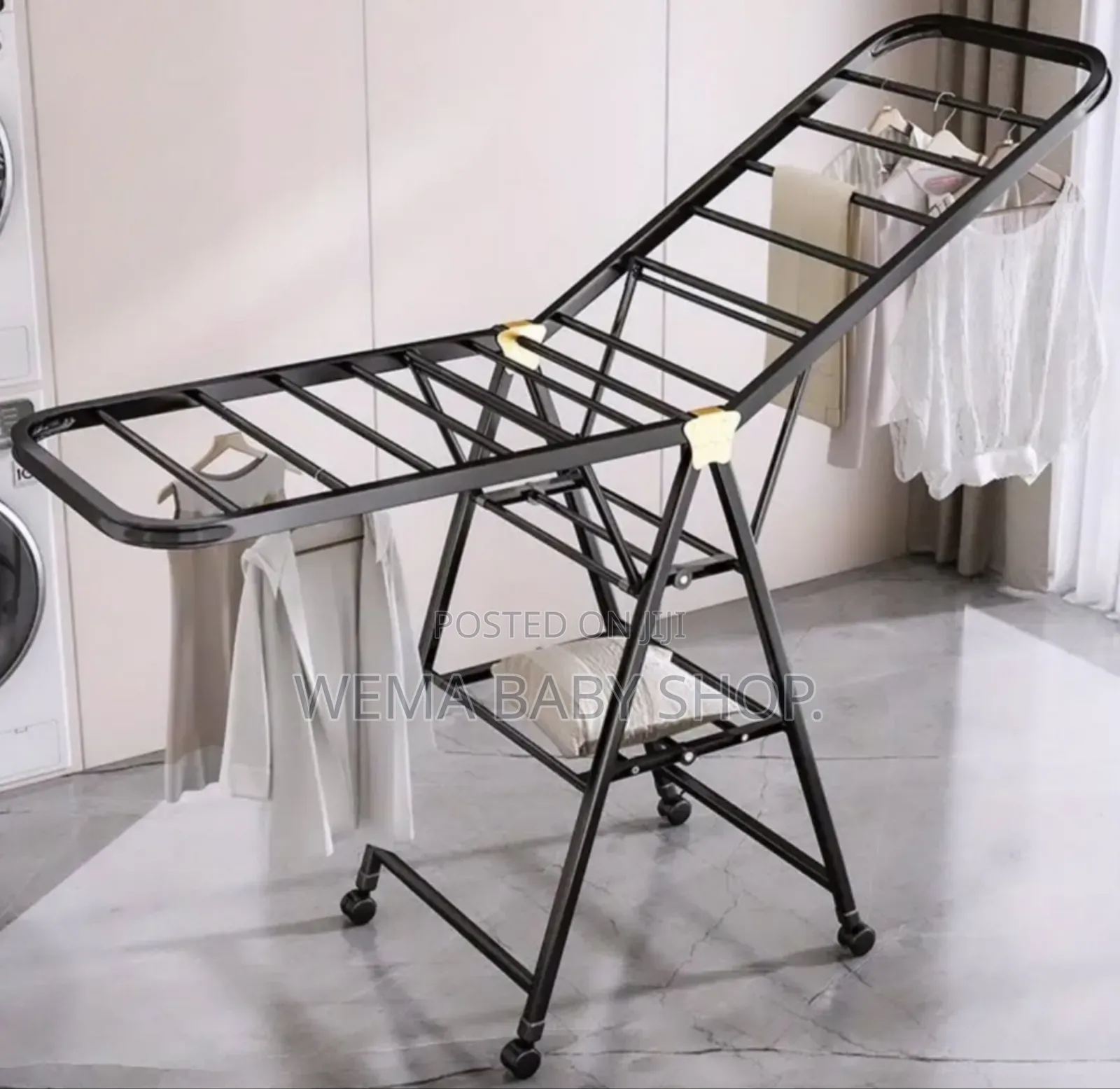 Heavy Duty Movable Clothes Drying Rack