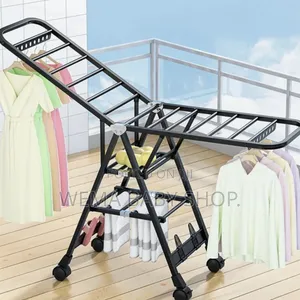 Heavy Duty Movable Clothes Drying Rack