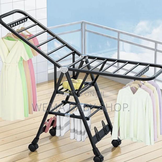 Heavy Duty Movable Clothes Drying Rack - thumbnail 2