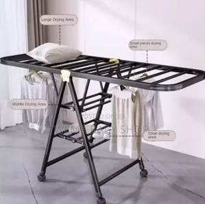 Heavy Duty Movable Clothes Drying Rack