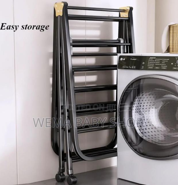 Heavy Duty Movable Clothes Drying Rack - thumbnail 4
