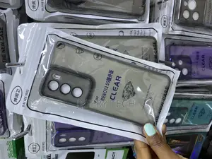Gorilion Gray Transparent Crystal Clear Case Oppo Reno 12 5g