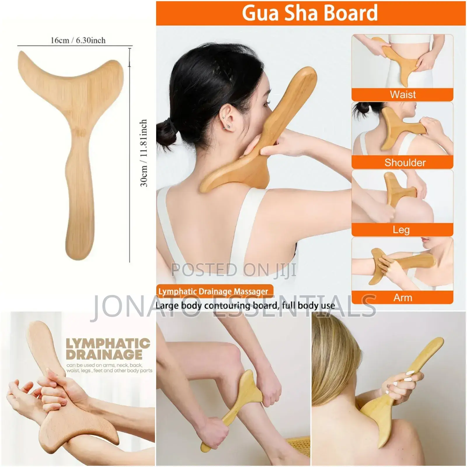 Wooden Lymphatic Drainage and Cellulite Remover Massager