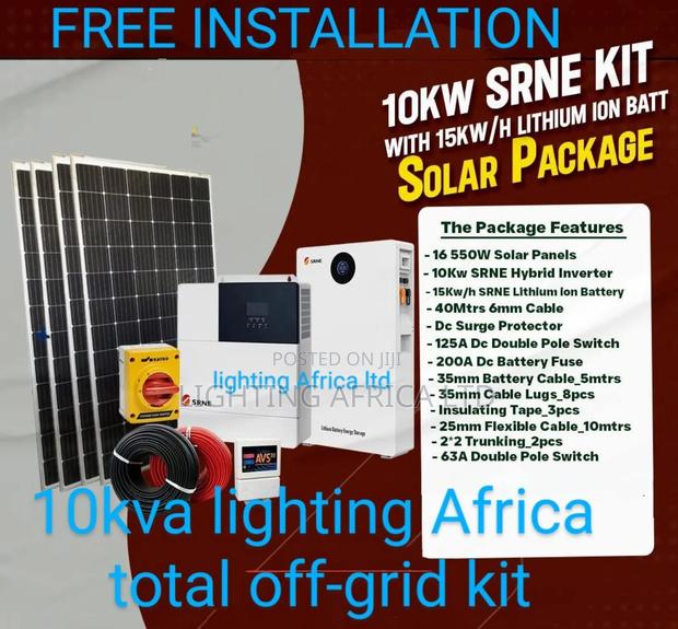 Srne 10kw Inverter +15kwh Lithium Battery Off-Grid System - main view