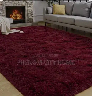 Fluffy Maroon Soft Carpets