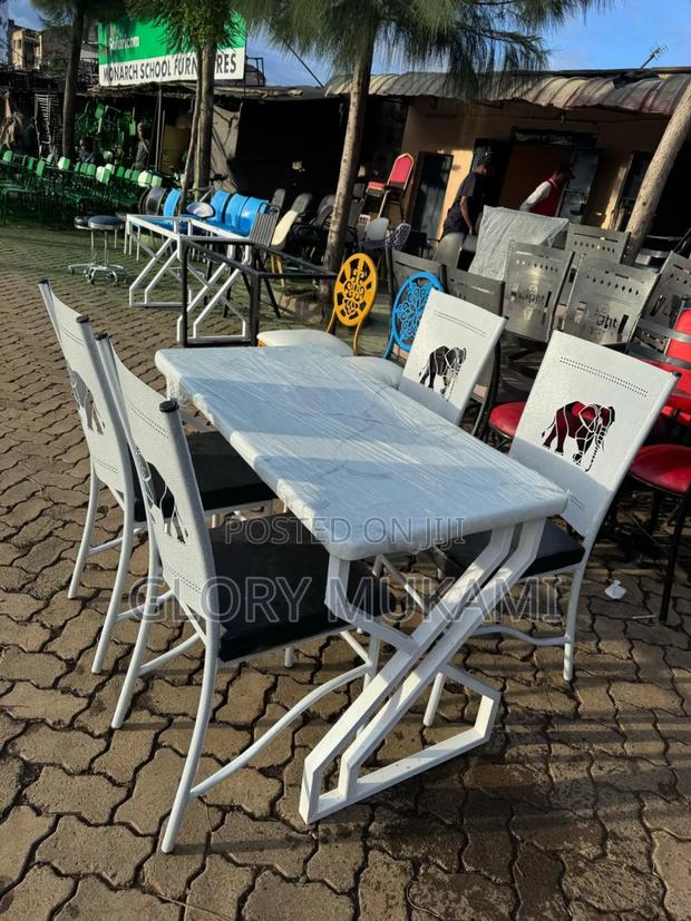 White Coated Restaurant And Bar Chairs - thumbnail 3