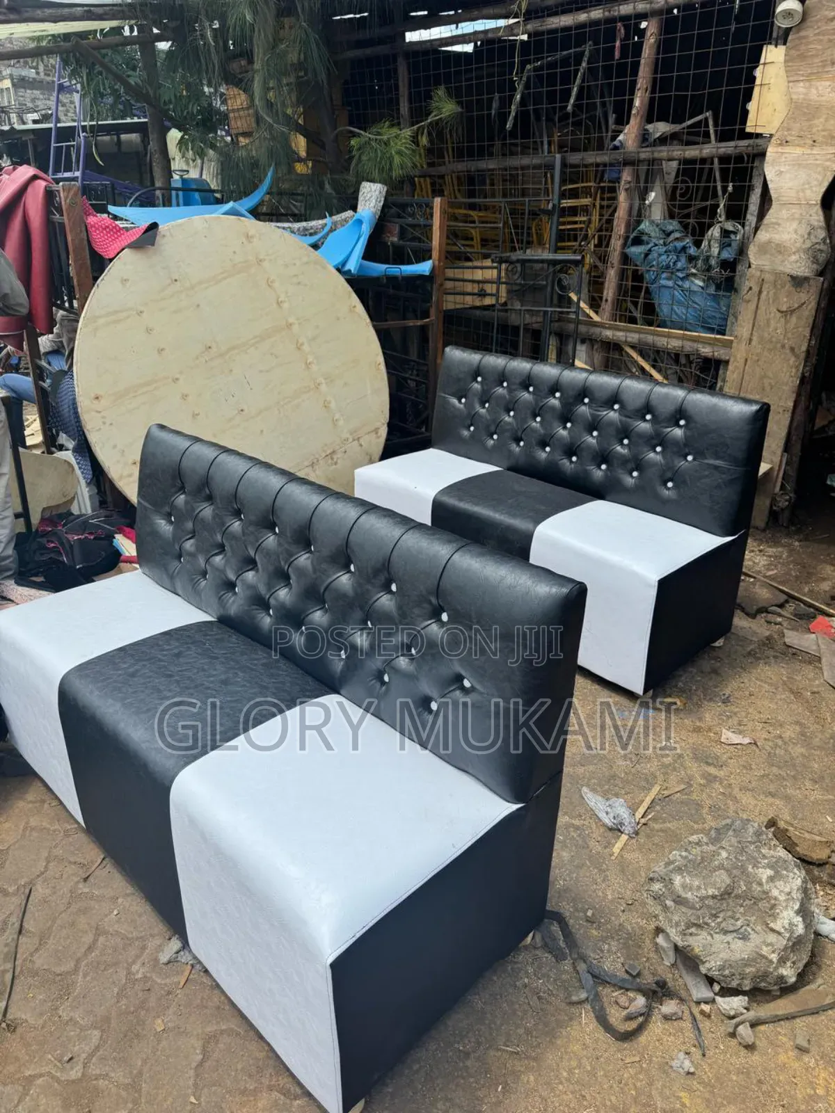 Black White Restaurants And Bar Couches