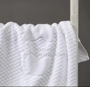 Pure White Elegant Foot Towels