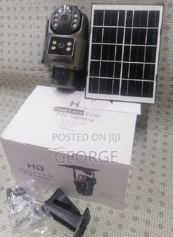 Compact Ubox Sd320 4g Dual Lens Outdoor PTZ Solar Camera