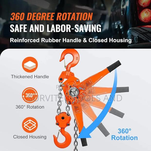 6 Ton 6m Lever Hoist - thumbnail 3