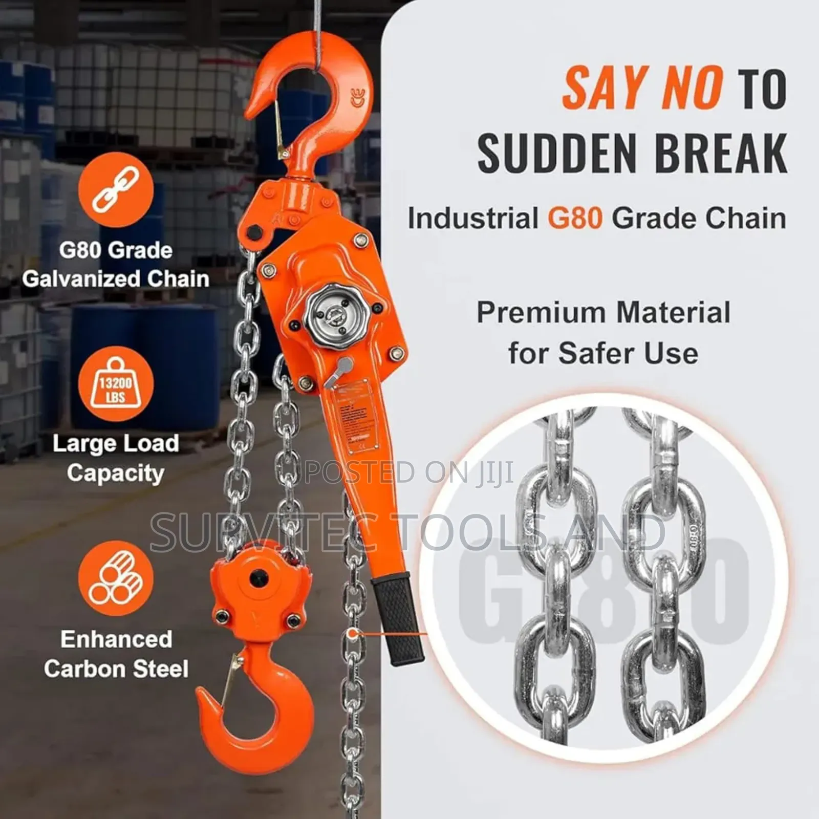 6 Ton 6m Lever Hoist