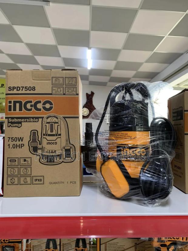 750w Ingco Spd7508 Clean Water Submersible Pump
