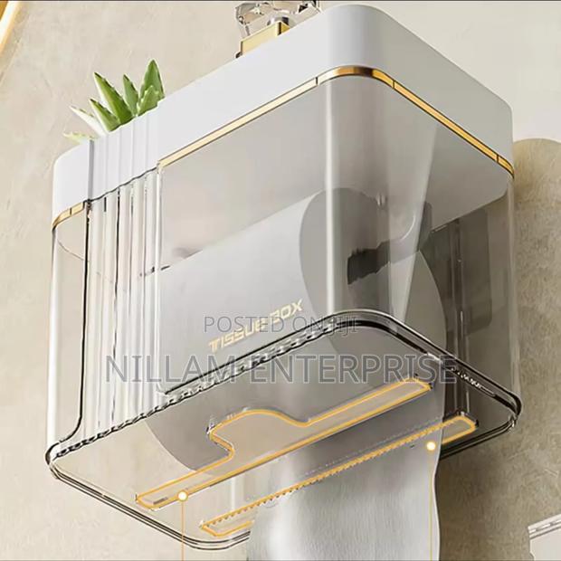 Luxury Gold Plated Wall Mounted Tissue Box - thumbnail 2
