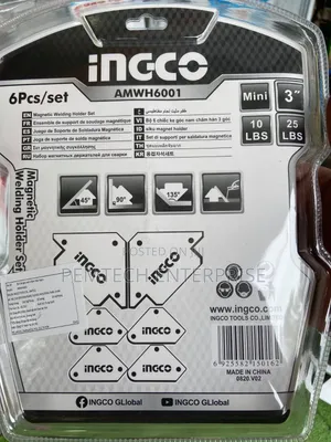 Set of 6 Ingco Magnetic Corner Bars