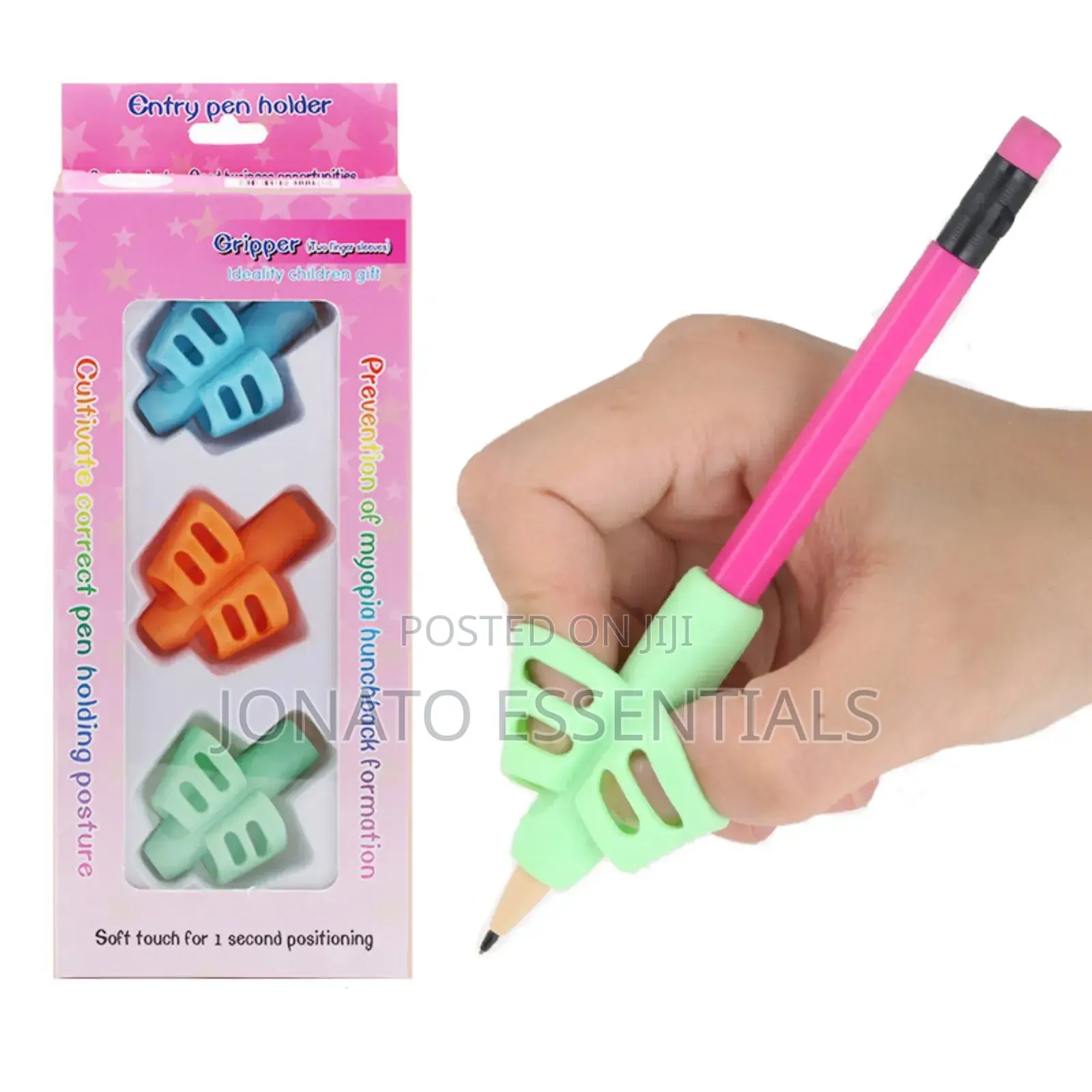 Ergonomic Pen Holder Set for Kids