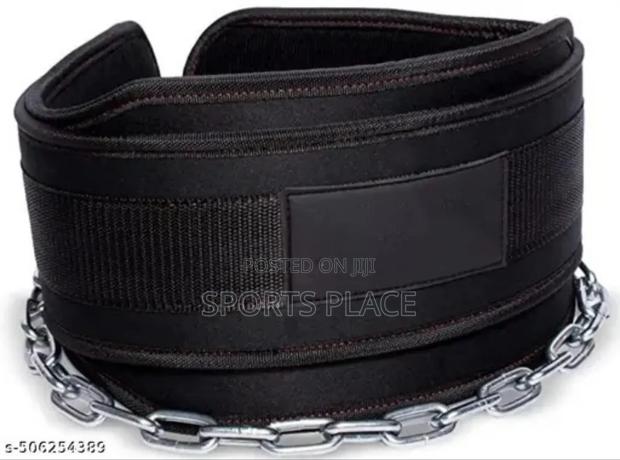 Heavy Duty Dip Belt With Chain for Weightlifting,Pull Upbelt - thumbnail 5