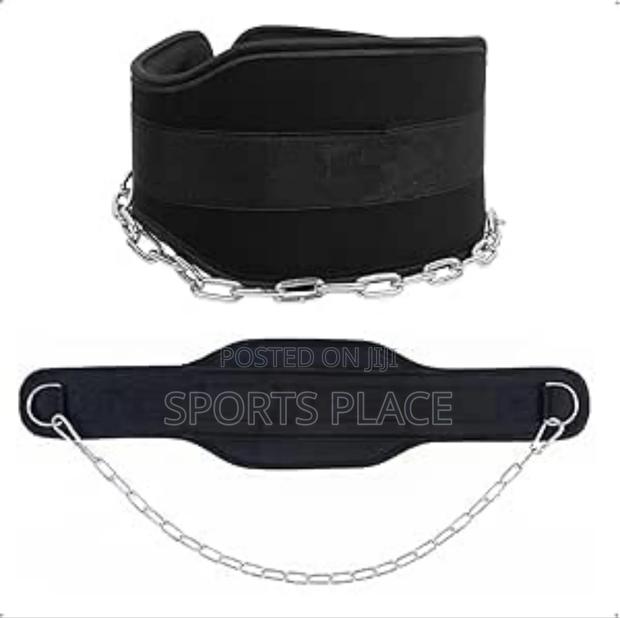 Heavy Duty Dip Belt With Chain for Weightlifting,Pull Upbelt - thumbnail 6