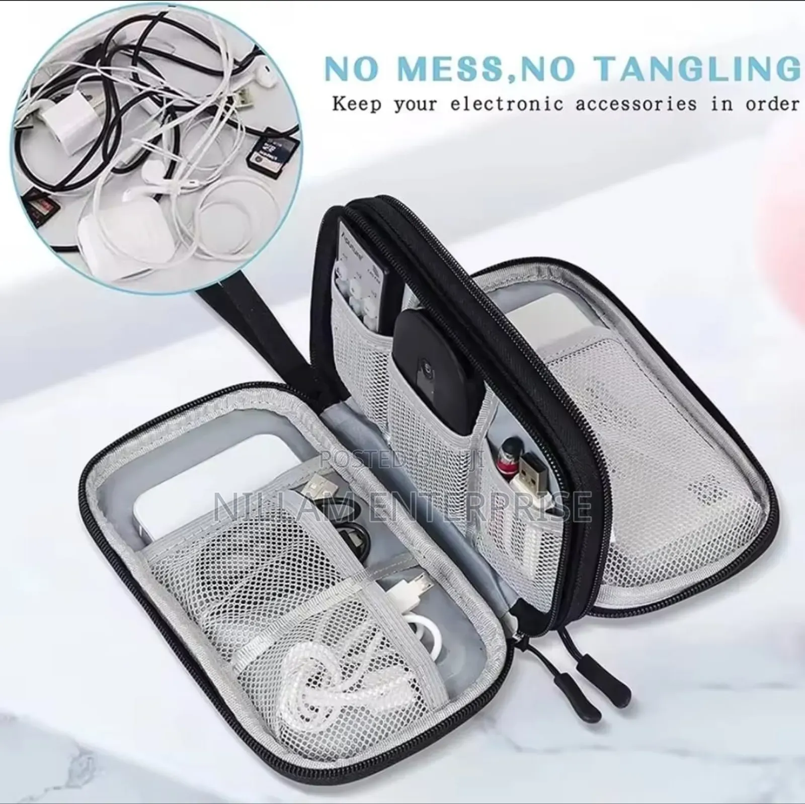Travel Cable Organizer Bag Portable