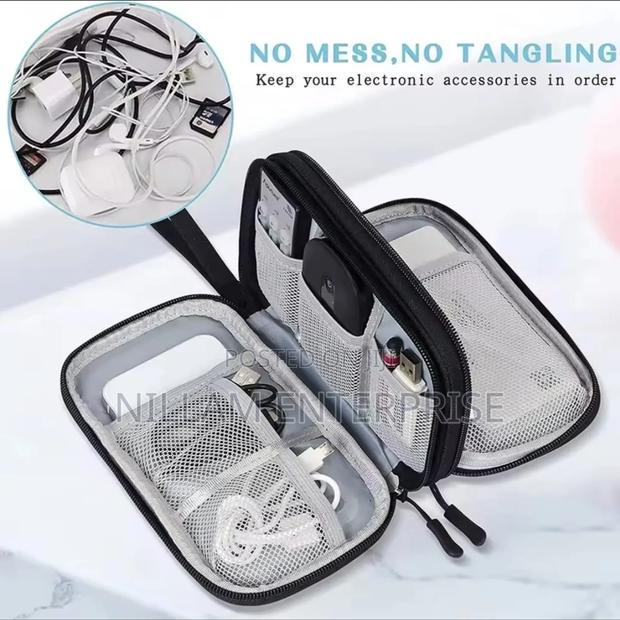 Travel Cable Organizer Bag Portable - thumbnail 4