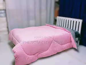 Pink Plain Woolen Single Velvet Duvet