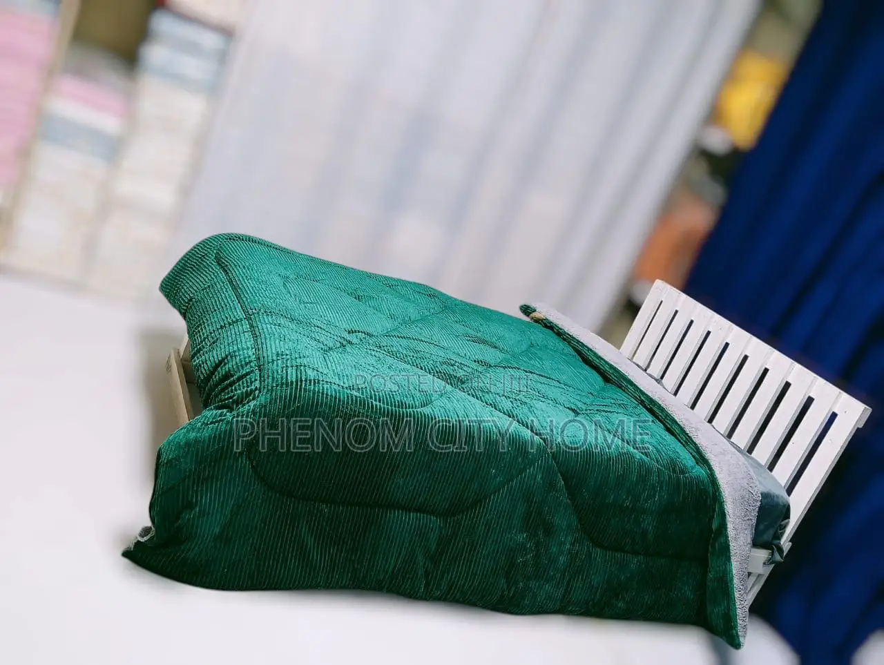Green Plain Woolen Velvet Duvets