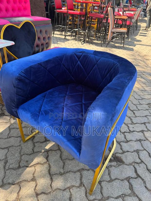 Blue Manicure Styling Chairs - main view