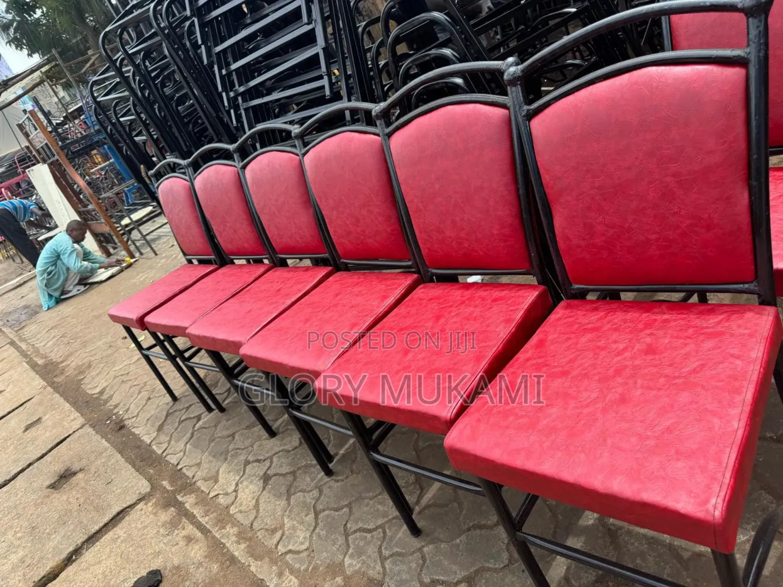 Red Balls Restaurants And Bar Chairs