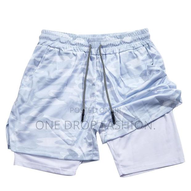 Men Double Layer Shorts 4567 - thumbnail 3