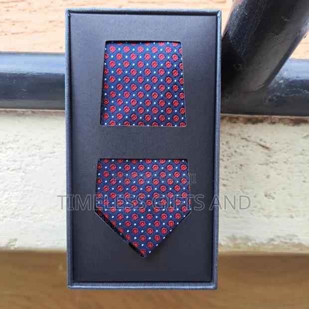 Men Floral Print Silk Tie Gift - thumbnail 3