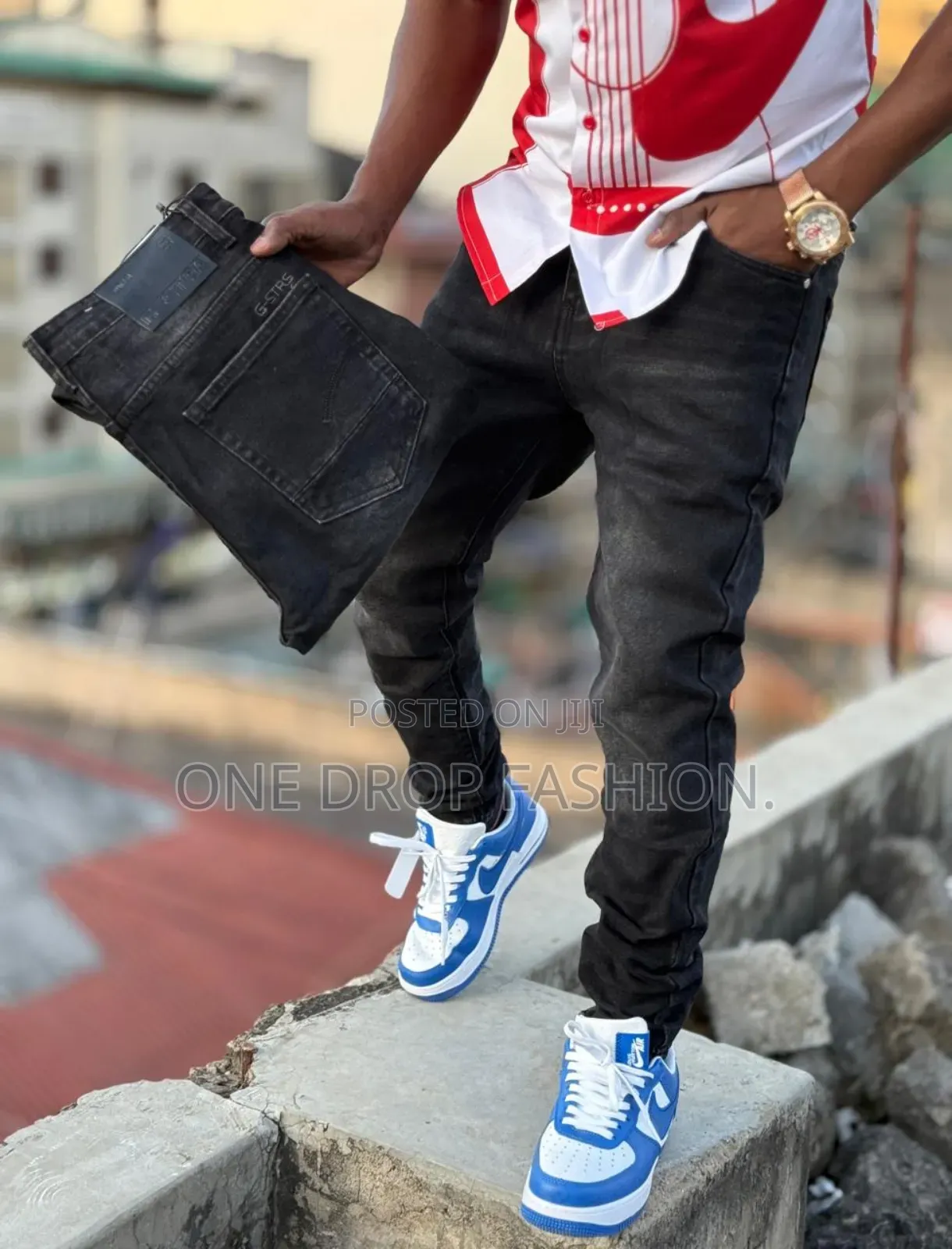 Denim Plain Jeans Fashion