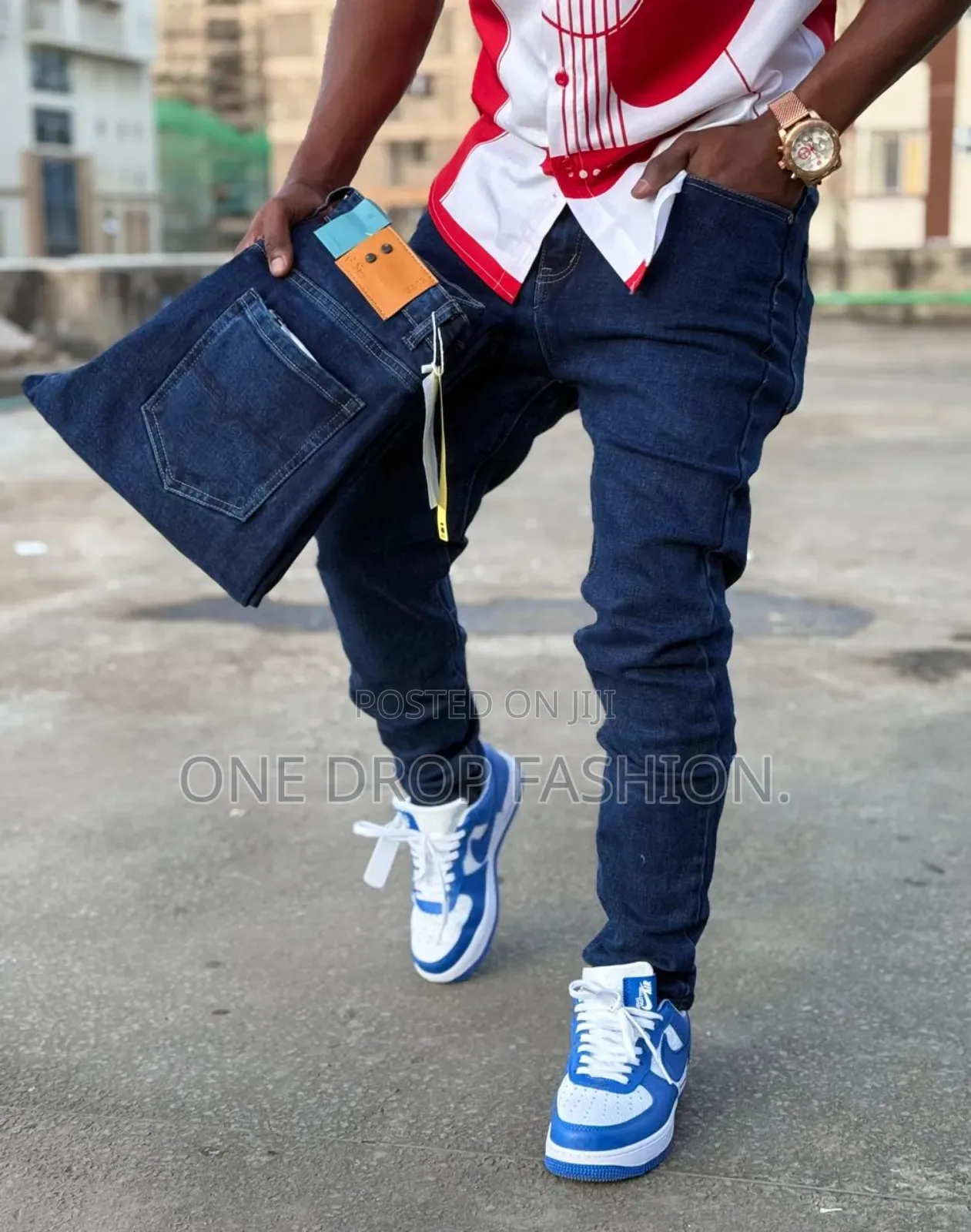 Denim Plain Jeans Fashion