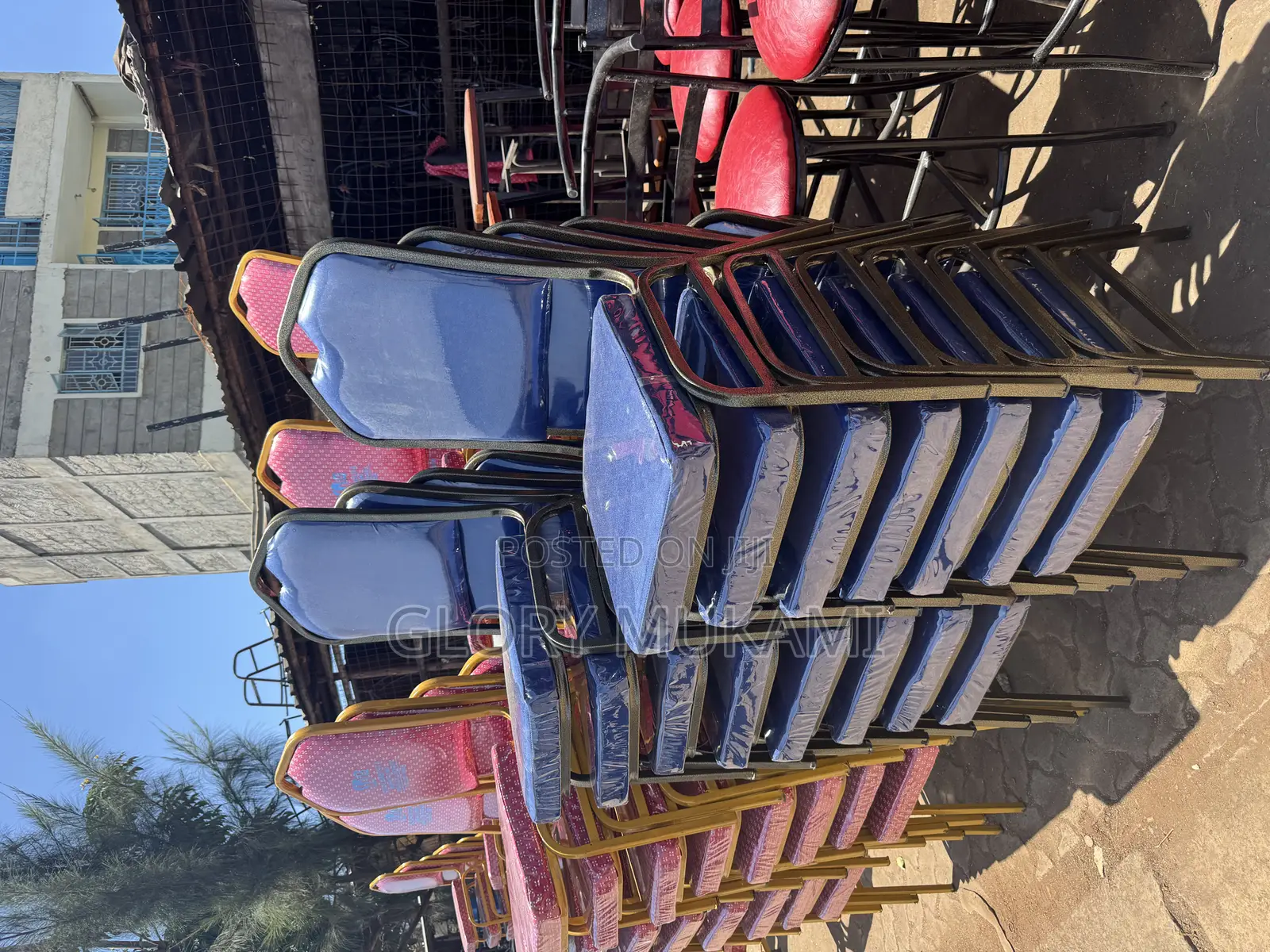 Blue Church Conference Chairs