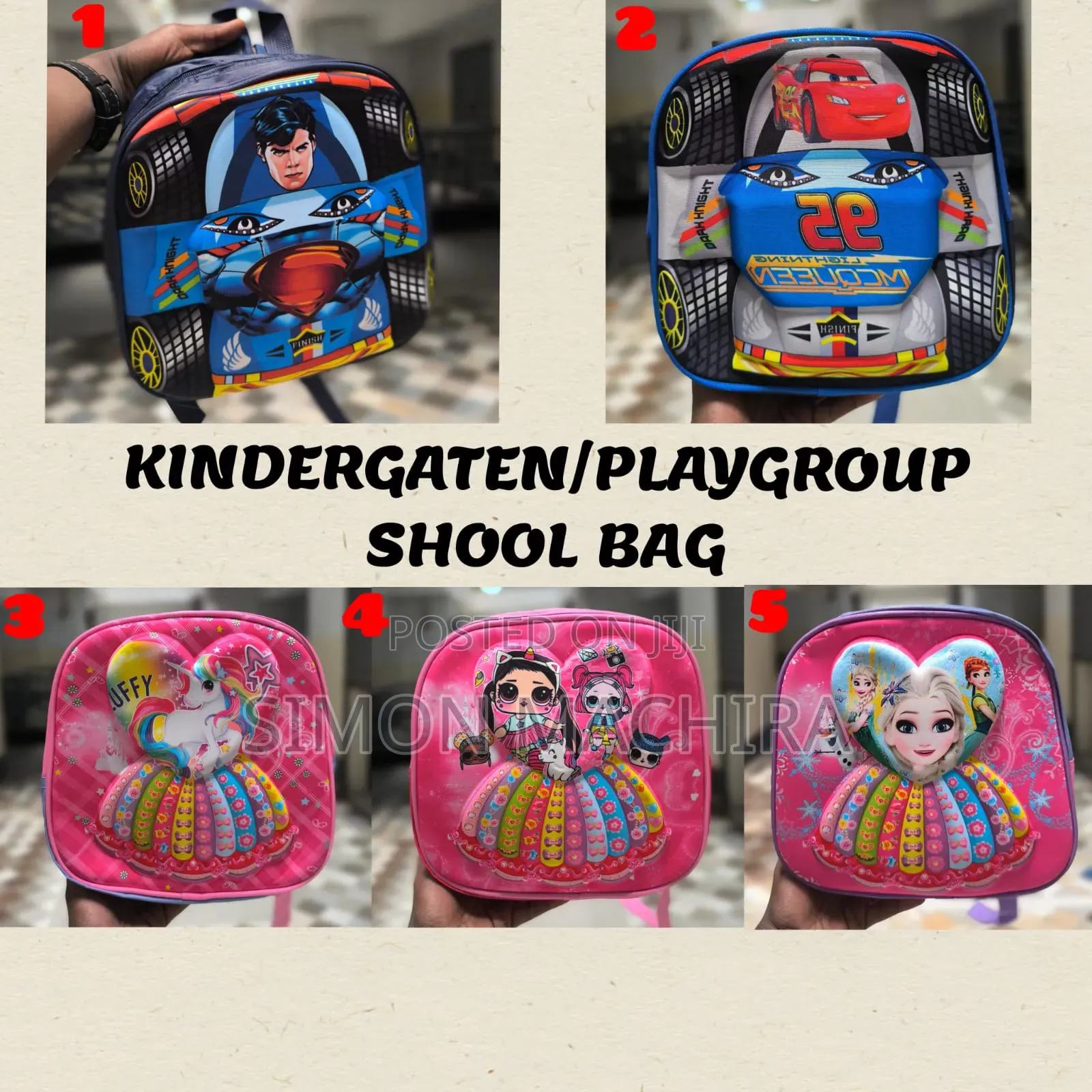 Kindergarten/Playgroup School Bags