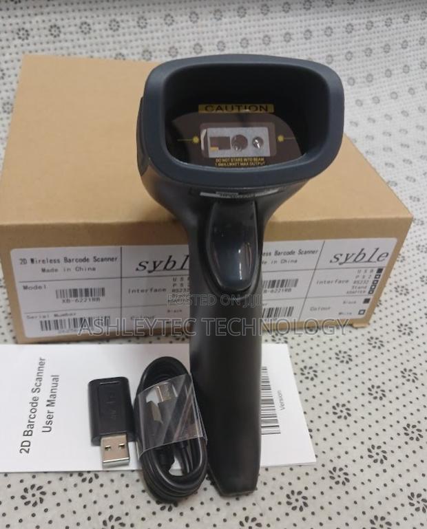 Wireless Barcode Scanner Laser Barcode Reader 1d 2d Qr Hand - main view
