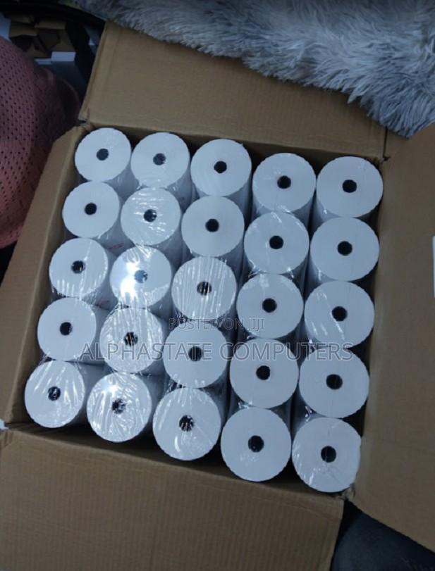 80mm by 80mm by 13mm Thermal Roll Papers- Box of 50 Rolls