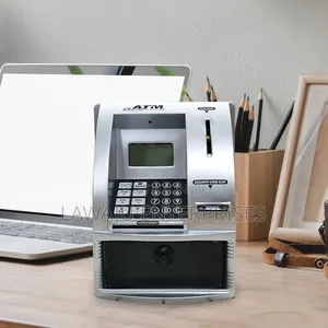 Silver Atm Piggy Bank