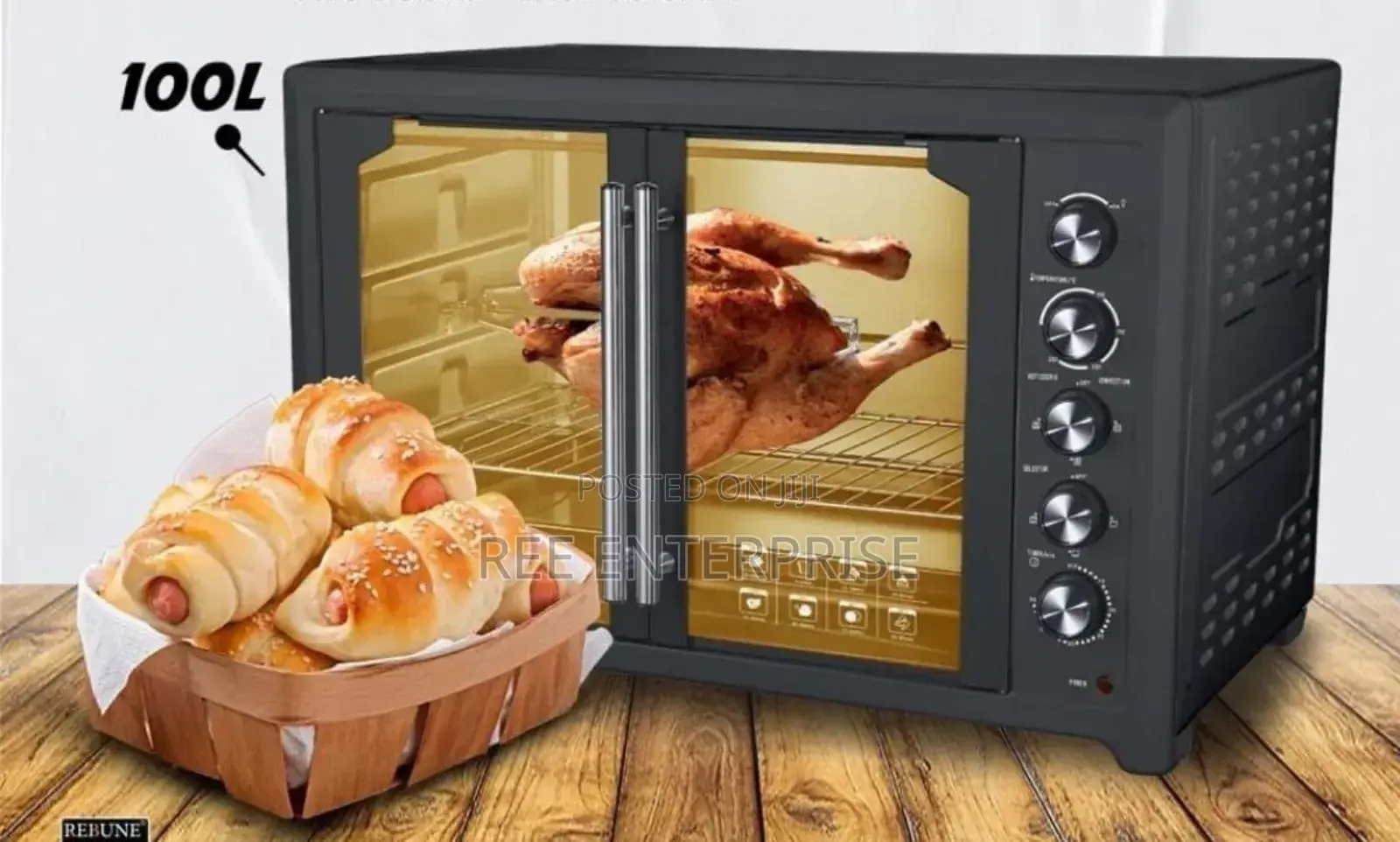 100 Litres Rebune Commercial Double Door Oven
