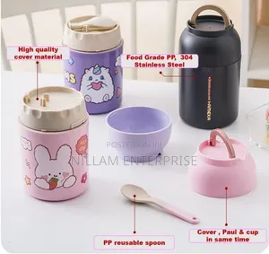 *Thermos Food Flask 600ml, Thermos Lunch Box