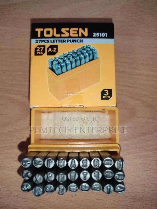 Tolsen 25101 Set of 27 Small Letters 3mm